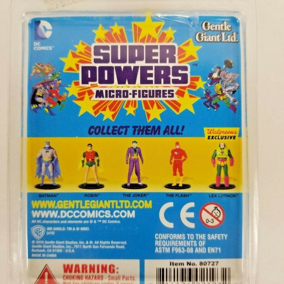 DC Comics The Flash Super Powers Micro Figures 2" Gentle Gaint Inc Figurine New - Picture 2 of 12